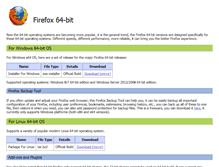 Tablet Screenshot of firefox64bit.com